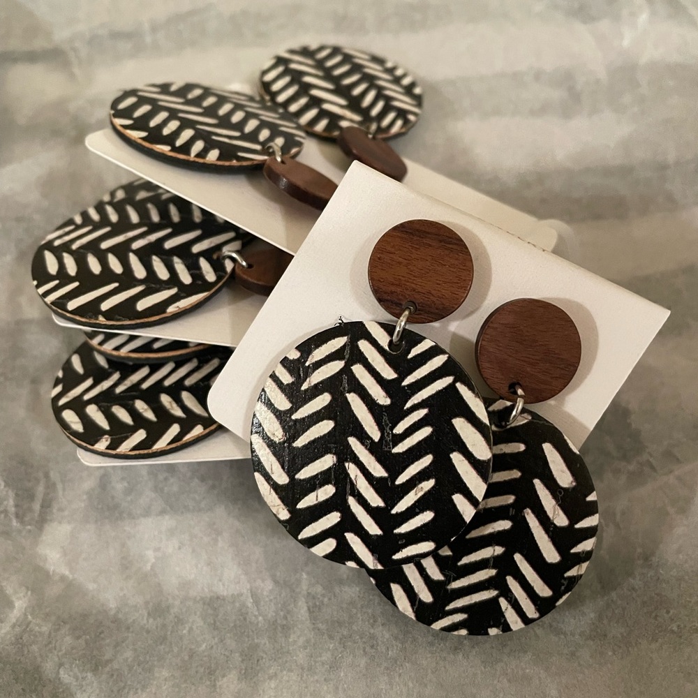 New Zebra Print Earrings.